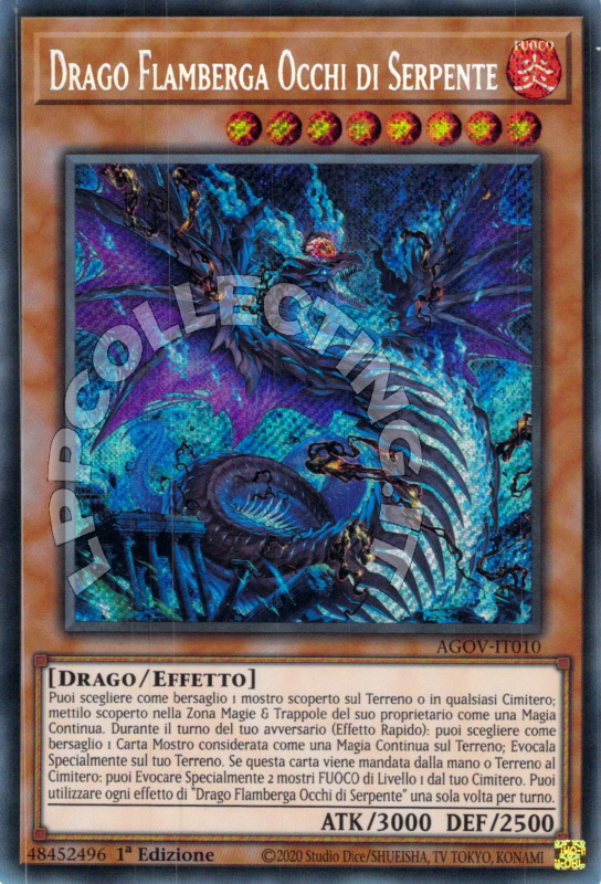Drago Flamberga Occhi di Serpente