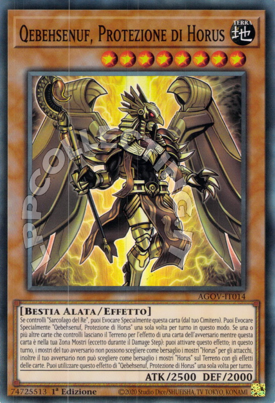 Qebehsenuf, Protezione di Horus