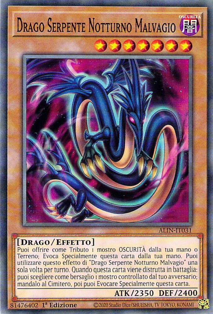 Drago Serpente Notturno Malvagio