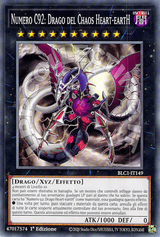 Numero C92: Drago del Chaos Heart-eartH