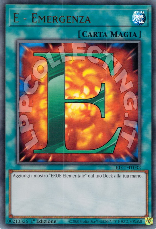 E - Emergenza