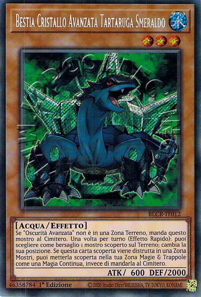 Bestia Cristallo Avanzata Tartaruga Smeraldo