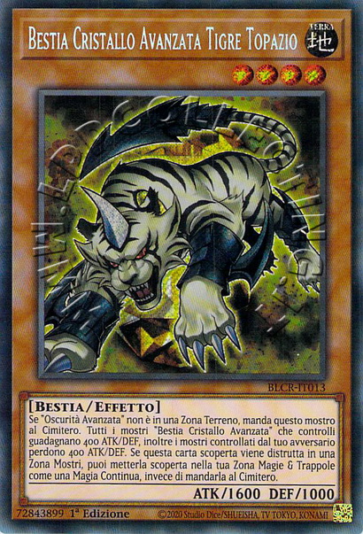 Bestia Cristallo Avanzata Tigre Topazio