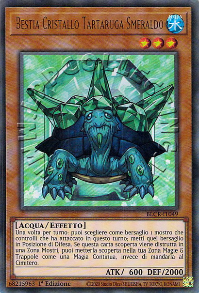 Bestia Cristallo Tartaruga Smeraldo