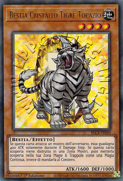 Bestia Cristallo Tigre Topazio