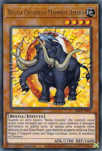 Bestia Cristallo Mammut Ambra