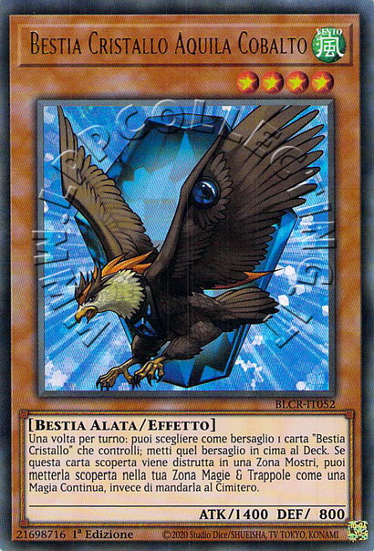 Bestia Cristallo Aquila Cobalto