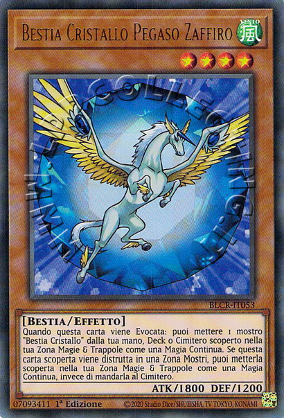 Bestia Cristallo Pegaso Zaffiro