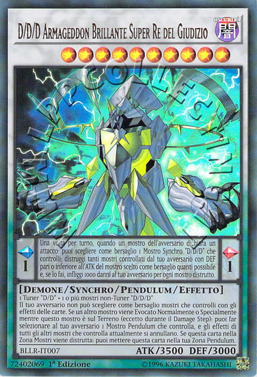 D/D/D Armageddon Brillante Super Re del Giudizio