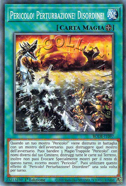 Pericolo! Perturbazione! Disordine! 