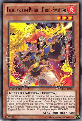 Fratellanza del Pugno di Fuoco - Sparviero