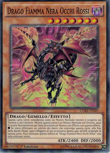 Drago Fiamma Nera Occhi Rossi