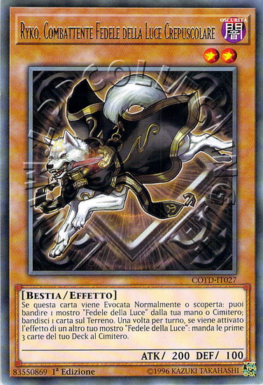 Ryko, Combattente Fedele della Luce Crepuscolare
