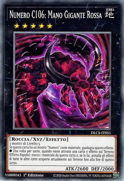 Numero C106: Mano Gigante Rossa