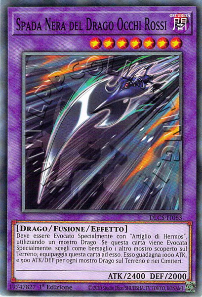 Spada Nera del Drago Occhi Rossi