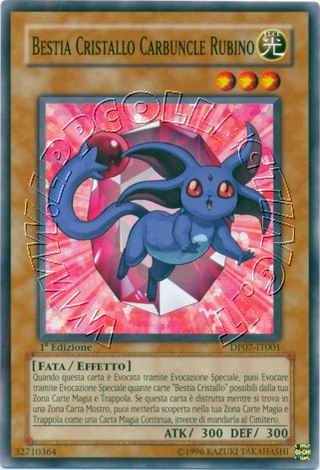 Bestia Cristallo Carbuncle Rubino