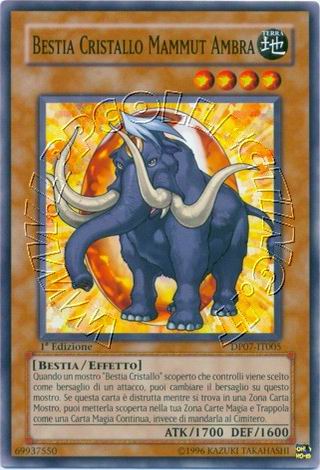 Bestia Cristallo Mammut Ambra