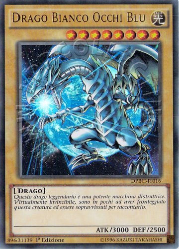 Drago Bianco Occhi Blu