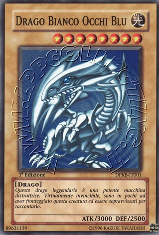 Drago Bianco Occhi Blu