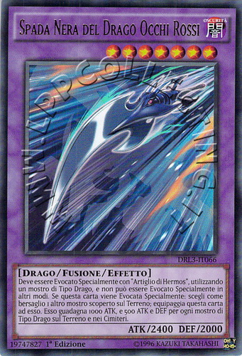 Spada Nera del Drago Occhi Rossi