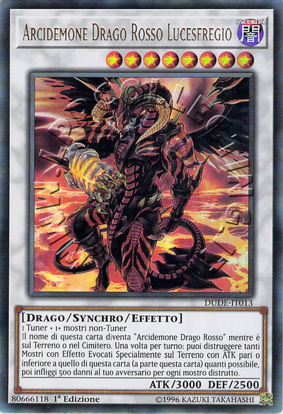 Arcidemone Drago Rosso Lucesfregio