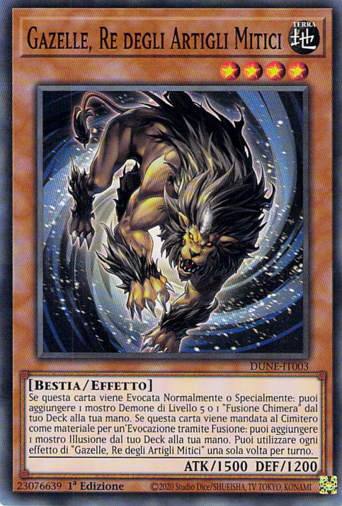 Gazelle, Re degli Artigli Mitici