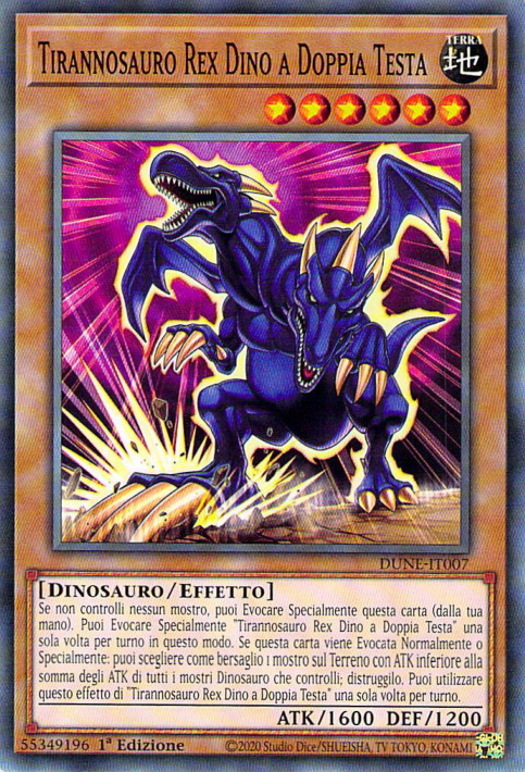 Tirannosauro Rex Dino a Doppia Testa