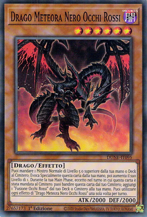 Drago Meteora Nero Occhi Rossi