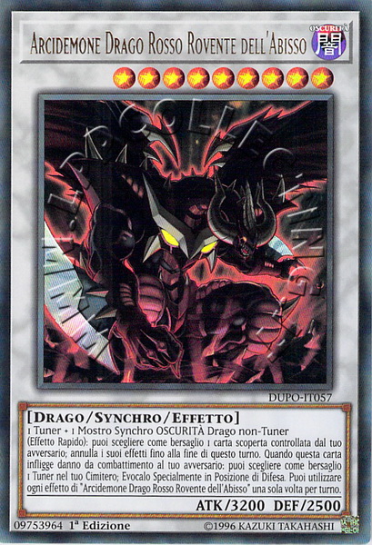 Arcidemone Drago Rosso Rovente dell