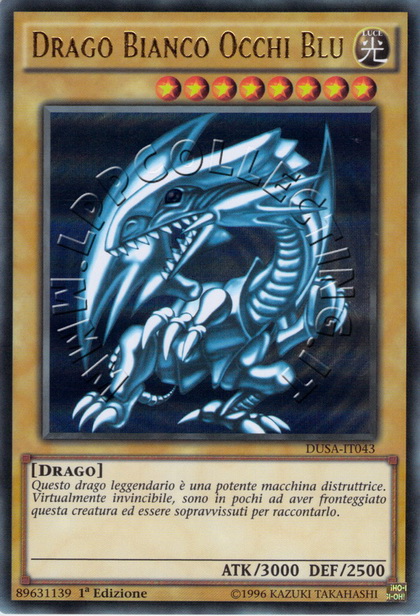 Drago Bianco Occhi Blu
