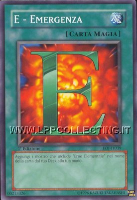 E - Emergenza