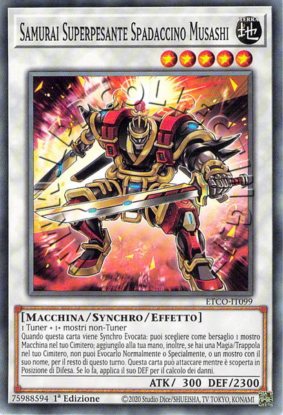Samurai Superpesante Spadaccino Musashi