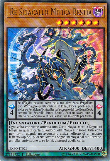 Re Sciacallo Mitica Bestia
