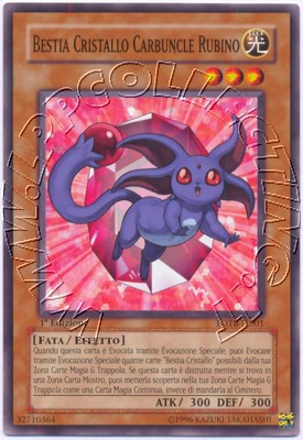 Bestia Cristallo Carbuncle Rubino