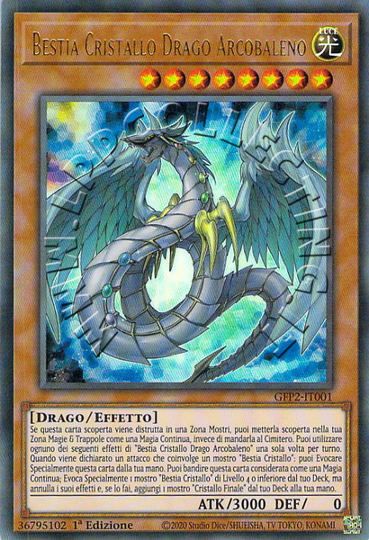 Bestia Cristallo Drago Arcobaleno