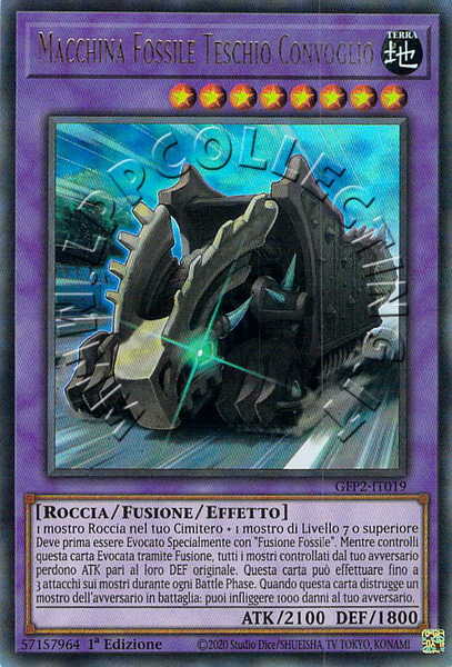 Macchina Fossile Teschio Convoglio