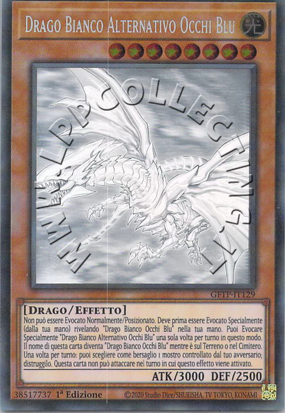 Drago Bianco Alternativo Occhi Blu