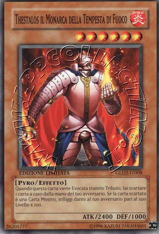 Thestalos il Monarca della Tempesta di Fuoco