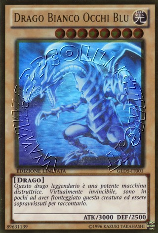 Drago Bianco Occhi Blu