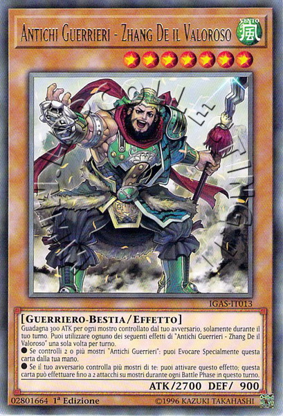 Antichi Guerrieri - Zhang De il Valoroso