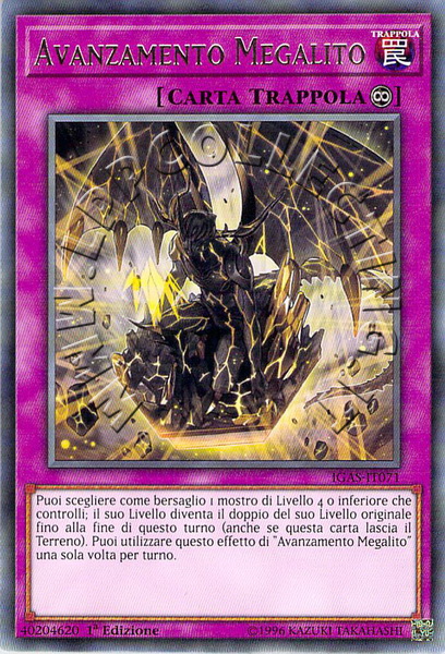 Avanzamento Megalito