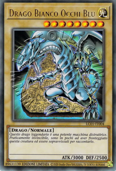 Drago Bianco Occhi Blu