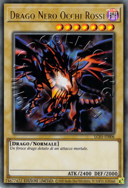 Drago Nero Occhi Rossi