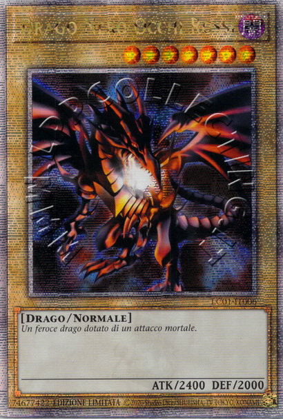 Drago Nero Occhi Rossi