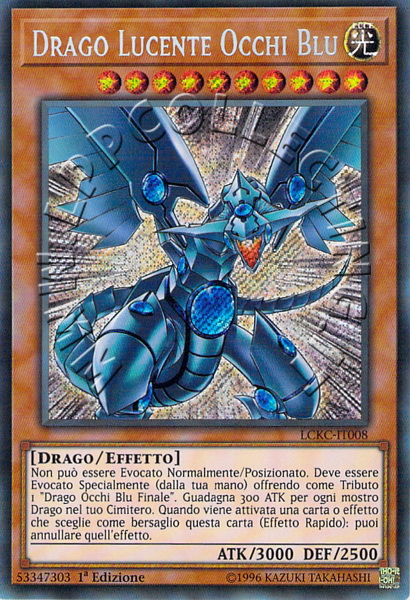 Drago Lucente Occhi Blu