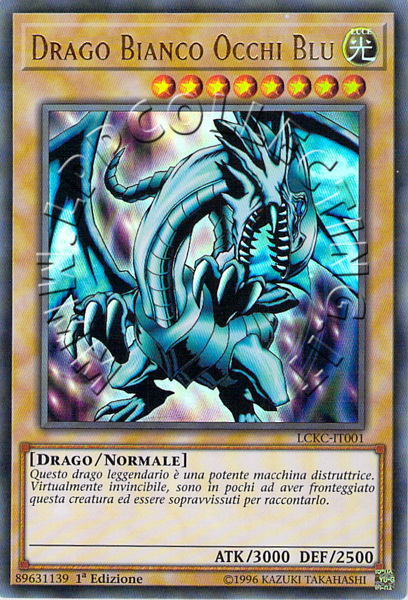 Drago Bianco Occhi Blu