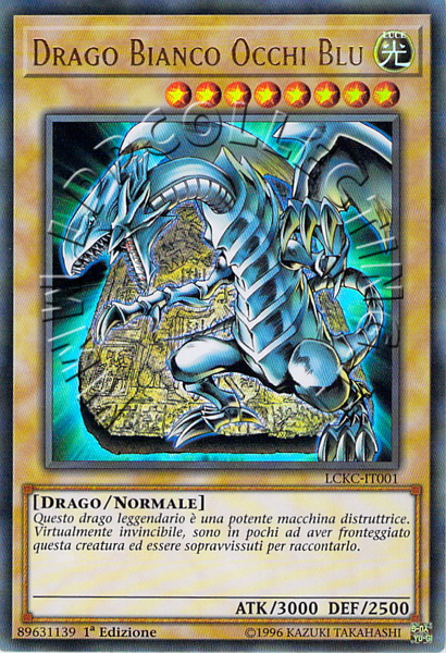 Drago Bianco Occhi Blu