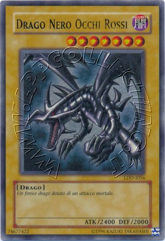 Drago Nero Occhi Rossi