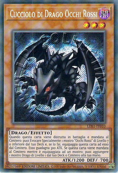 Cucciolo di Drago Occhi Rossi