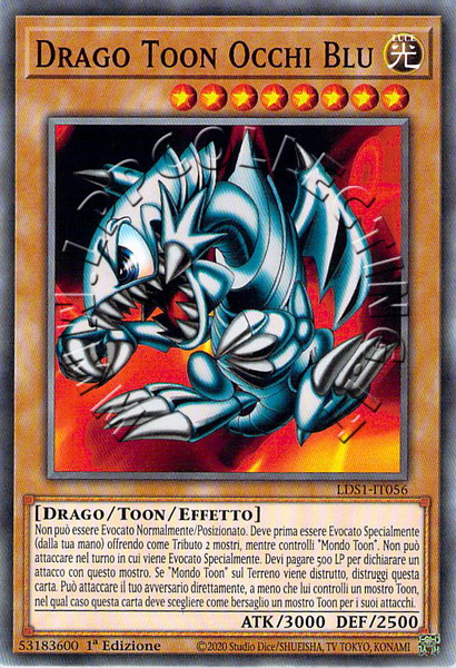 Drago Toon Occhi Blu
